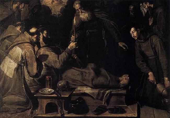 Bartolome Carducho Death of St Francis France oil painting art